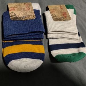 Two pairs of summer socks, cotton